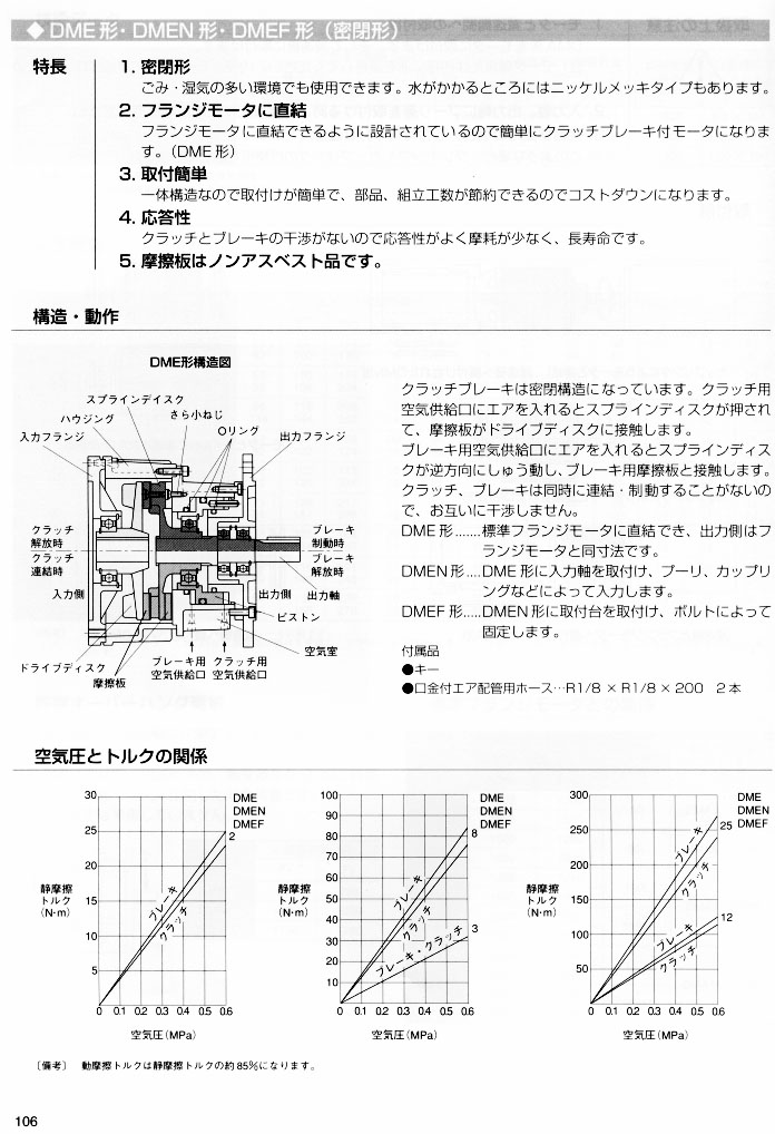 氣動離合器制動器